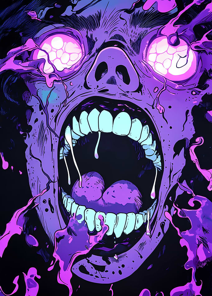 Screaming Monster Art