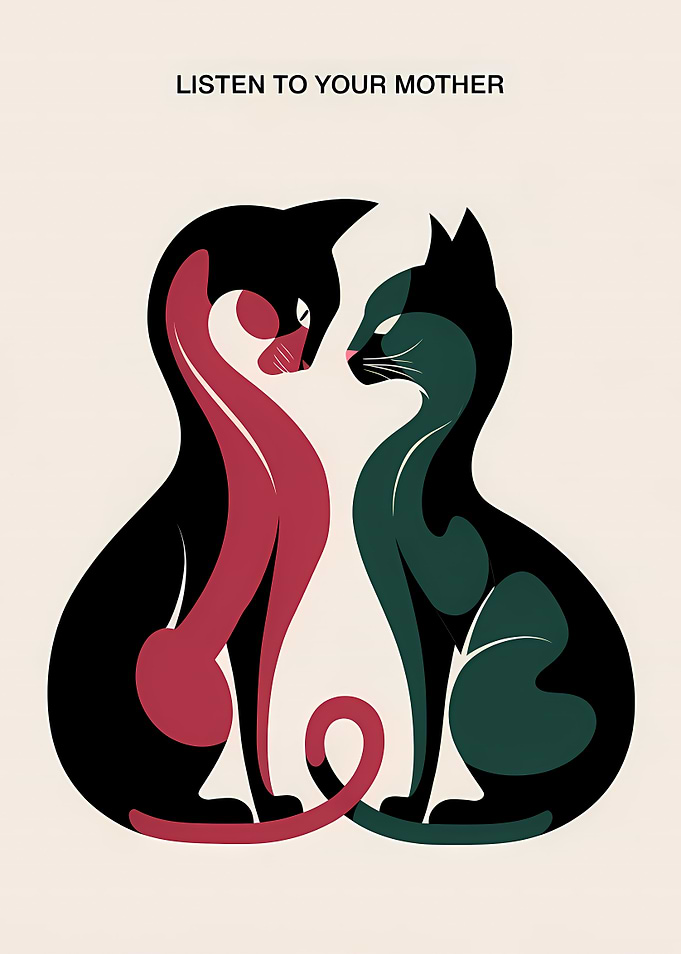 Listen to Your Mother Cat and Kitten