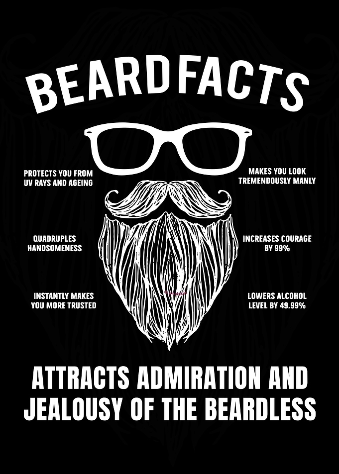 Beard Facts List Illustration