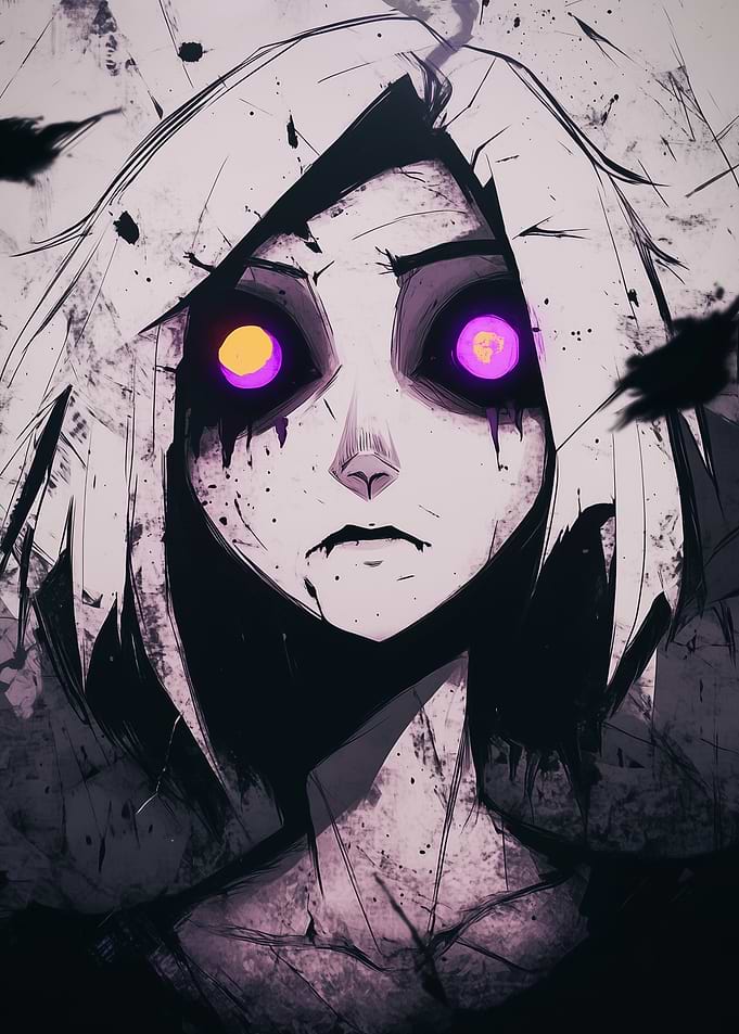 Glowing Eyes Anime Girl