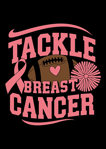 Tackle Breast Cancer Football Design