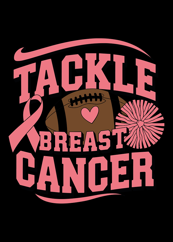 Tackle Breast Cancer Football Design