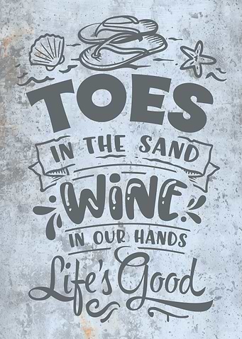 Beach House Wall Art Toes in the Sand