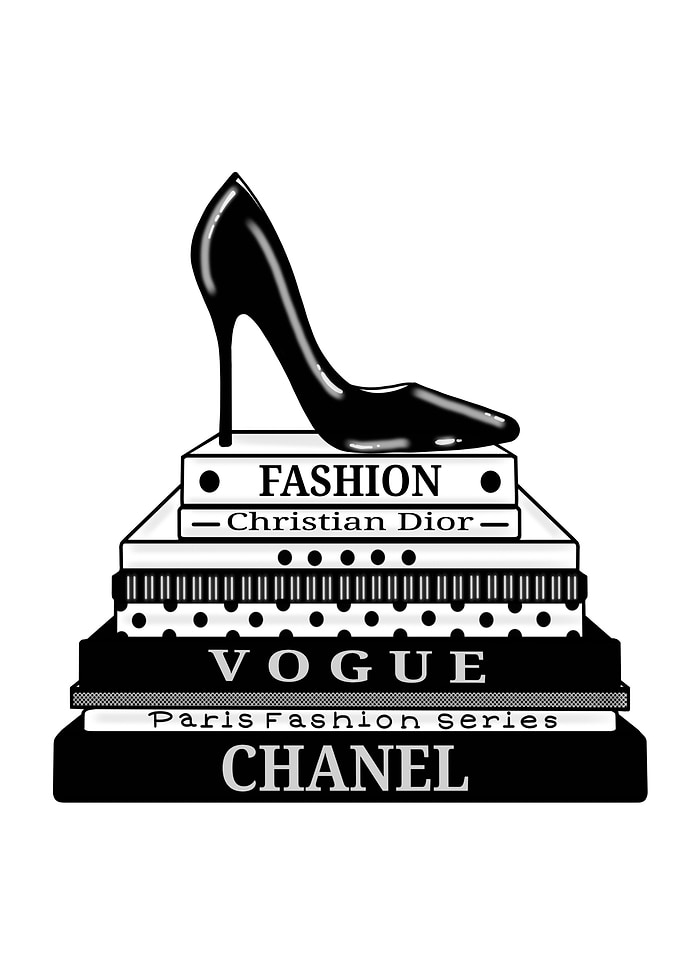 Fashion books and high heel