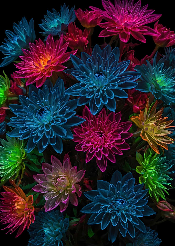 Neon Floral Bouquet