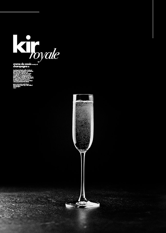 Kir Royale, Black and White