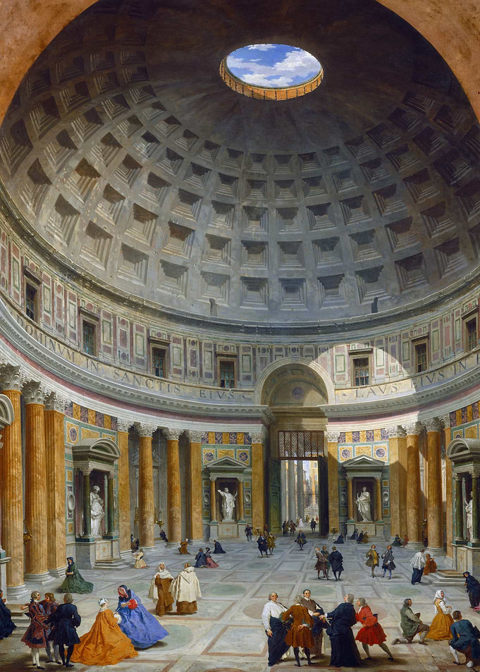 Pantheon Interior Painting