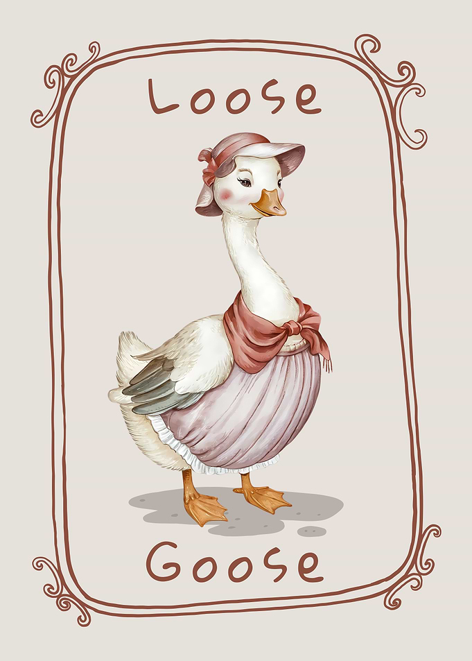 Cute Goose Illustration
