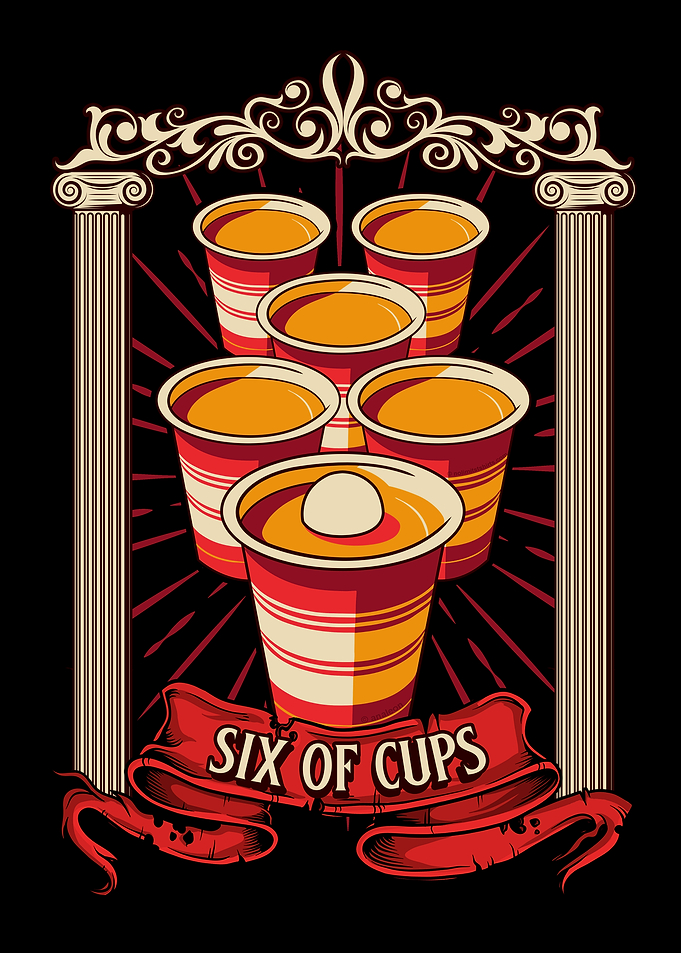 Six of Cups Beer Pong