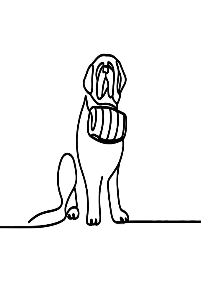 Dog Line Art