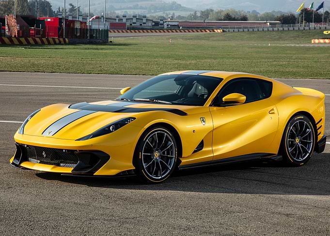 Yellow Ferrari SF90 Stradale