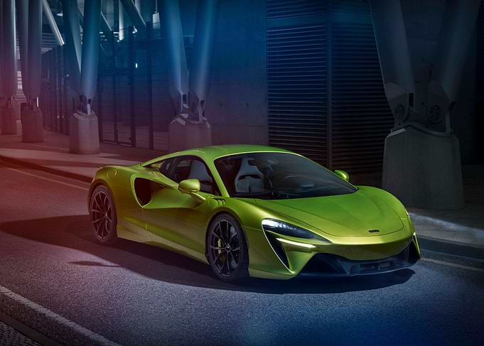 Green McLaren Sports Car