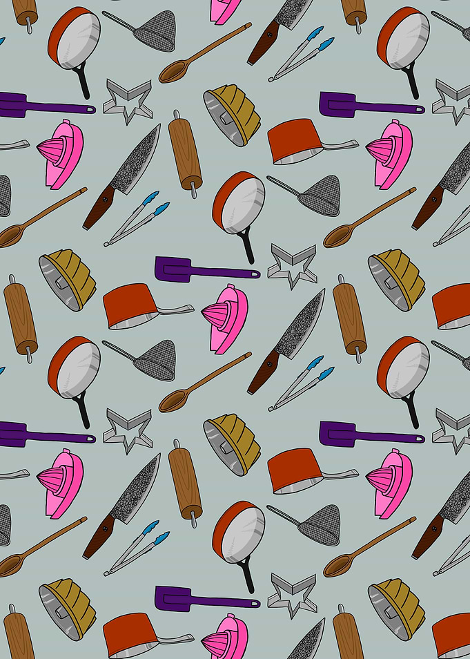 Kitchen Utensil Pattern