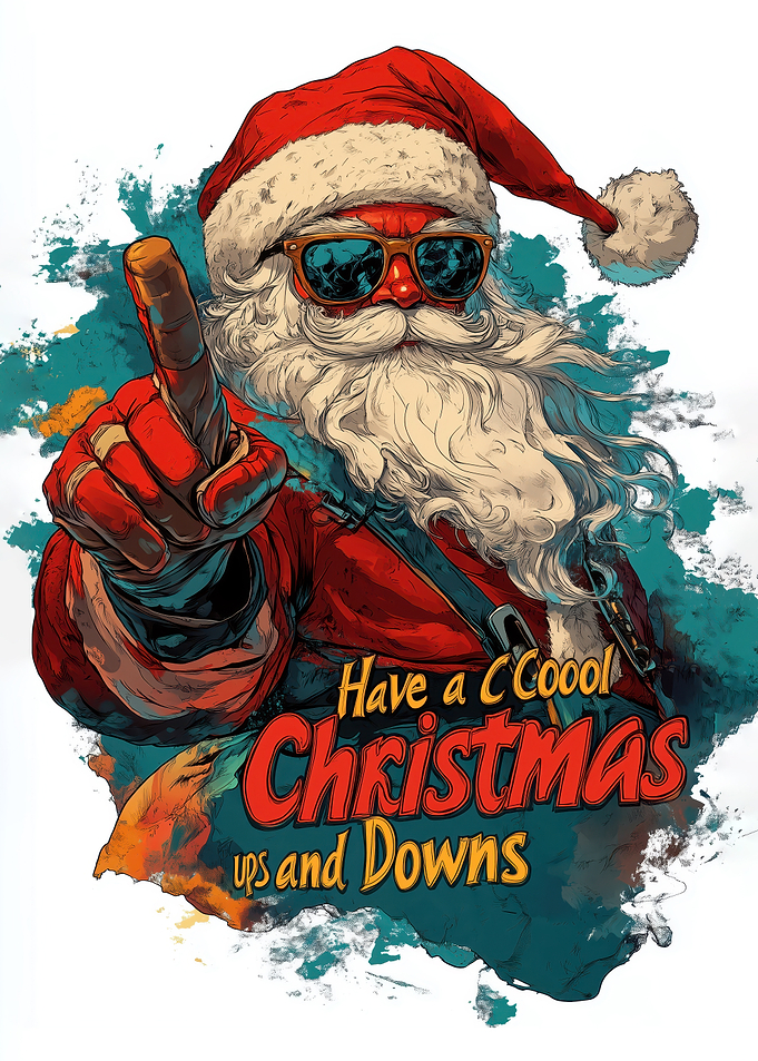 Cool Santa Christmas Illustration