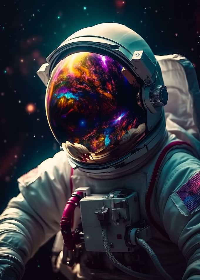 Colorful Astronaut Photo