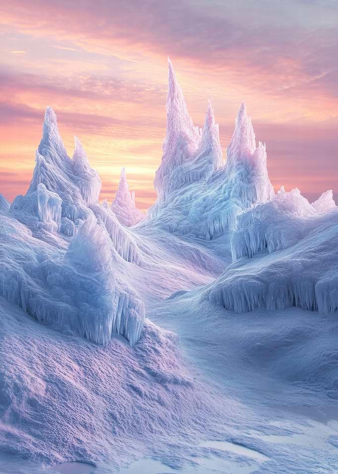 Frozen Mountain Landscape