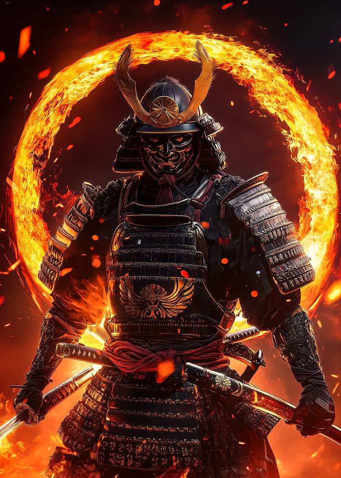 Samurai in Flames