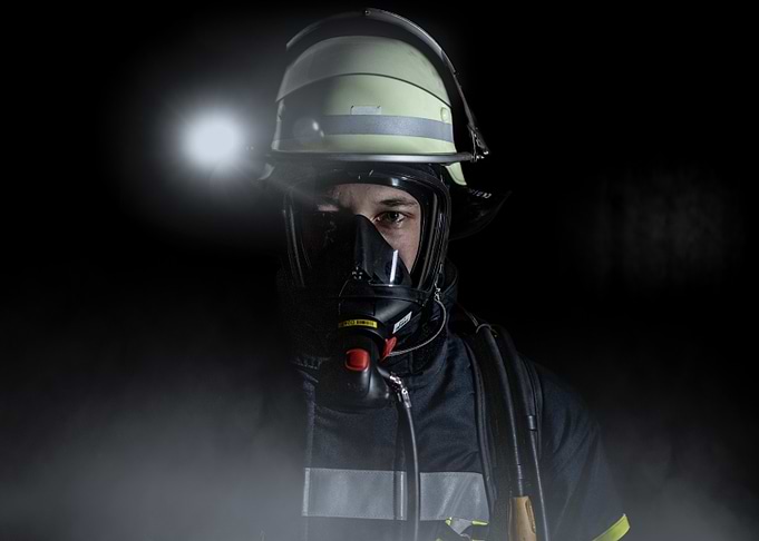 Firefighter in Smoke
