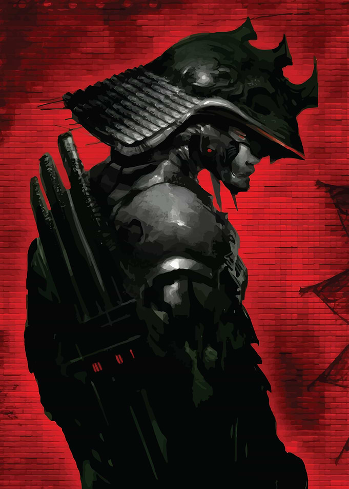 Samurai Warrior Art Print