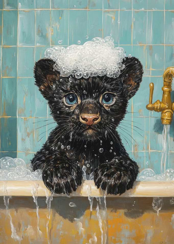 Black Panther Bath Time