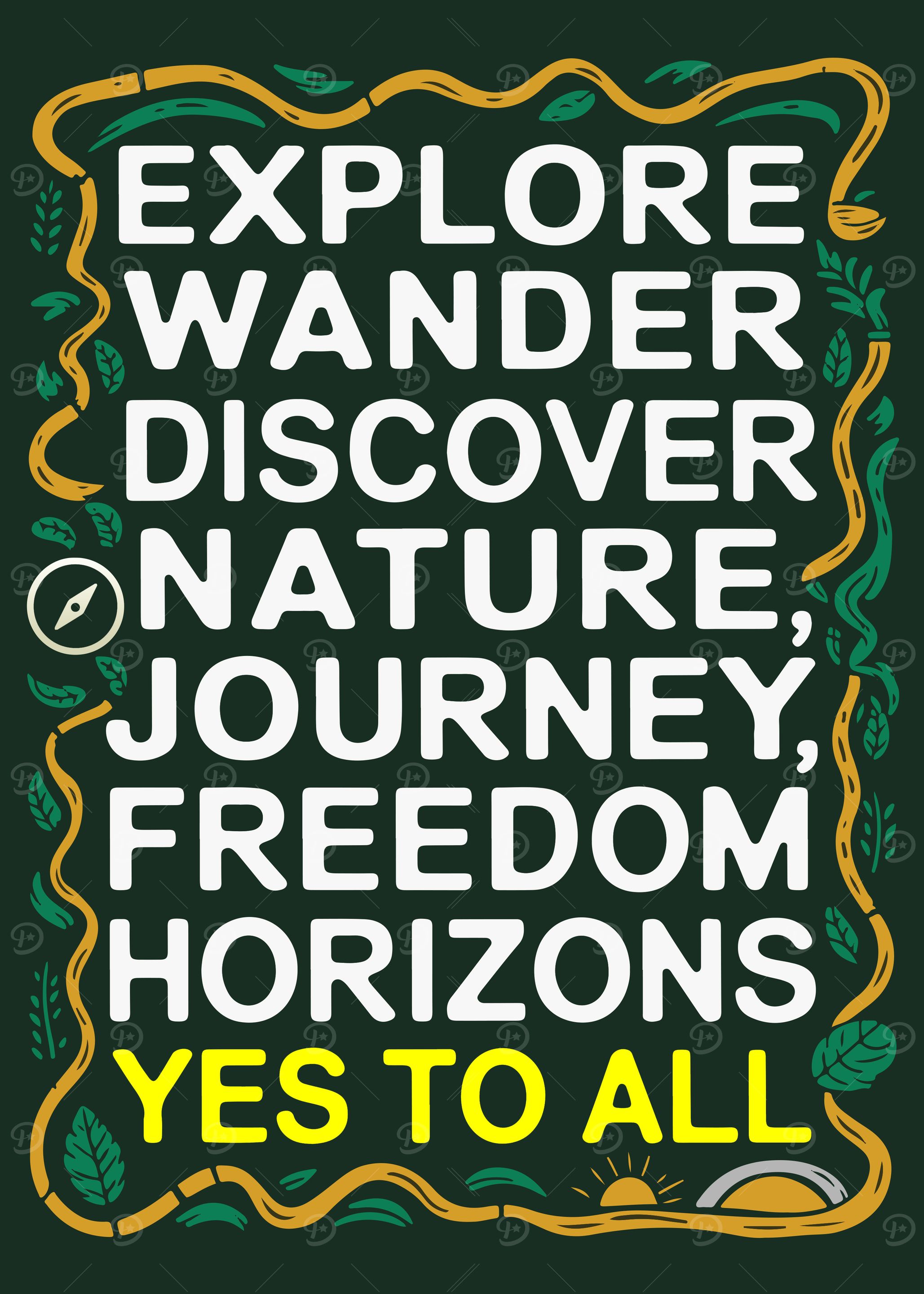 Explore Nature Quote Poster