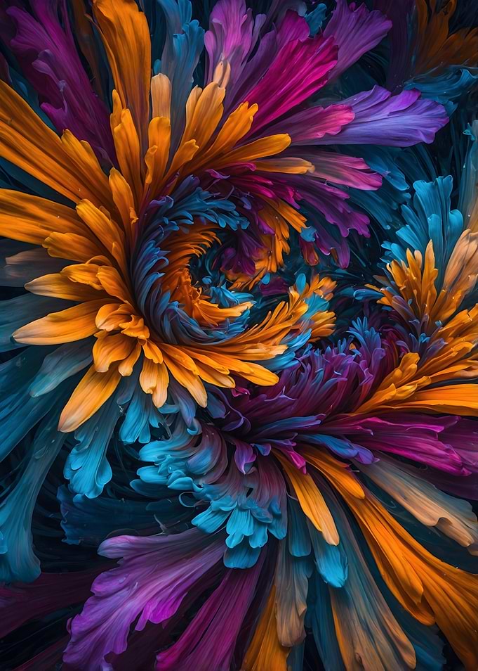 Abstract Flower Swirl