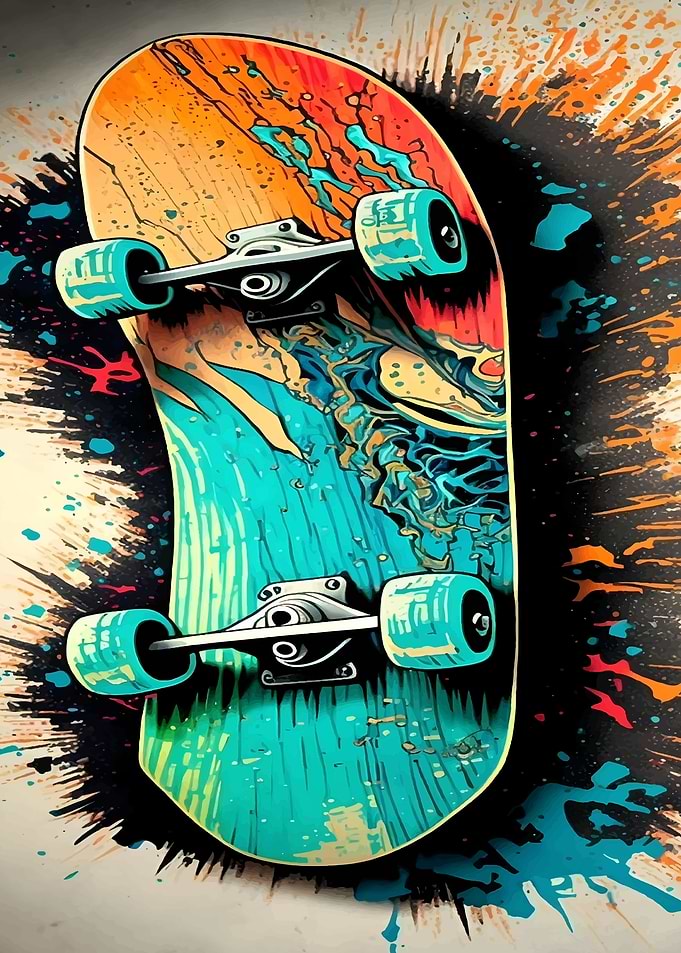 Skateboard Graphic Art