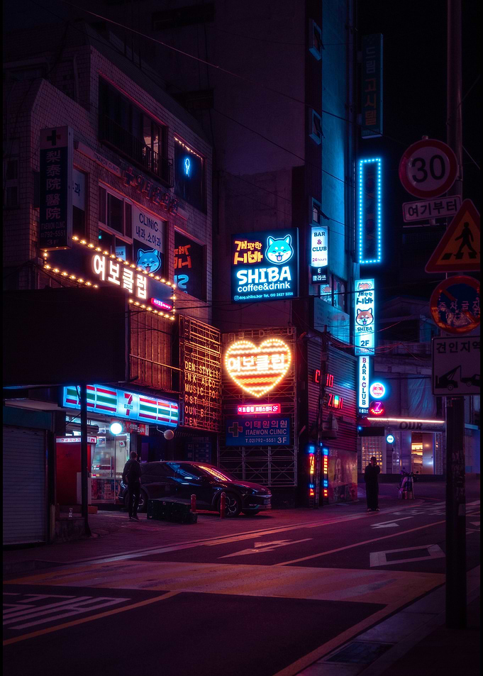 Neon Night in Seoul