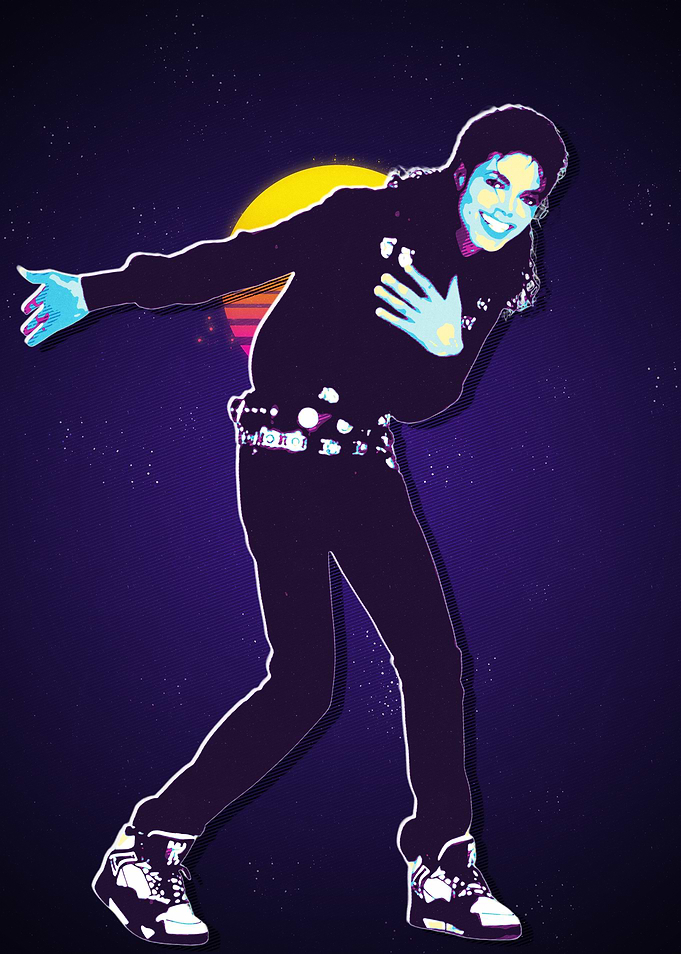Michael Jackson Retro Art