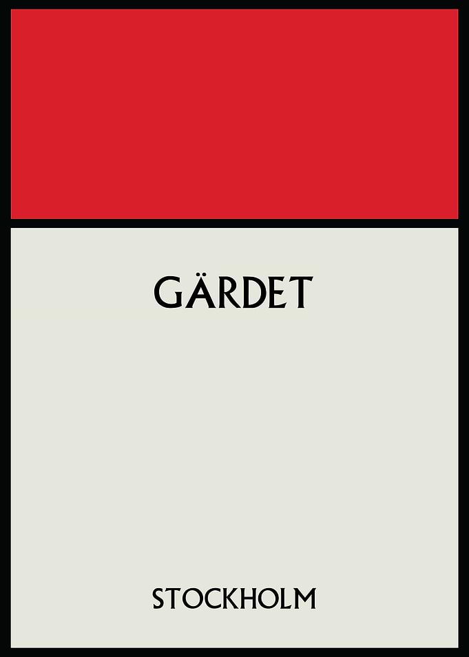 Gärdet Stockholm Poster
