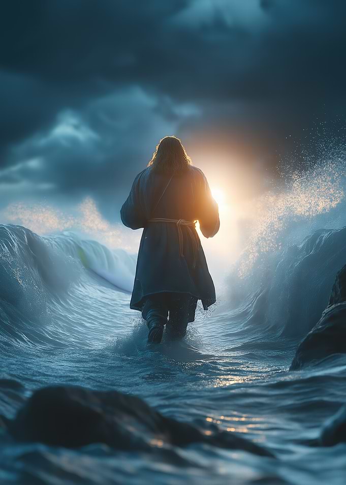 Jesus walking on Water