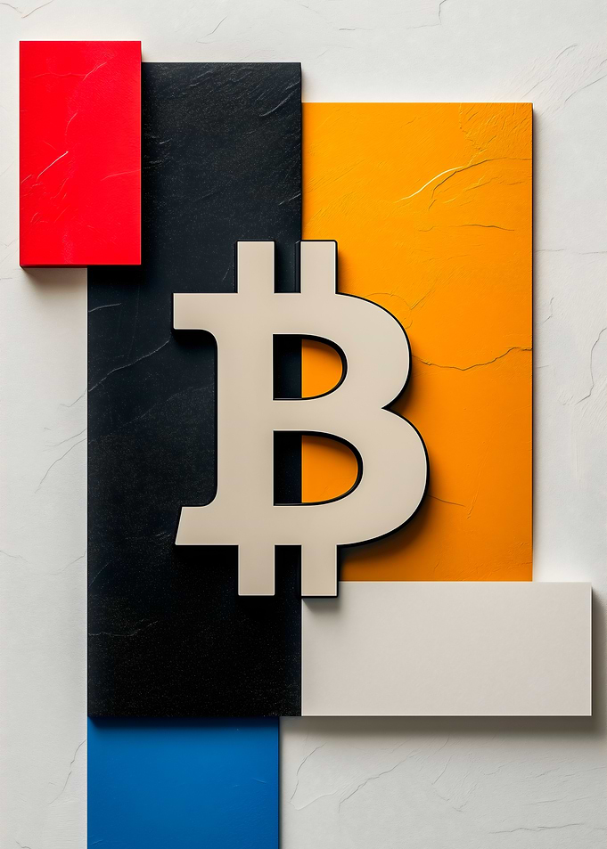 Bitcoin minimalistic art