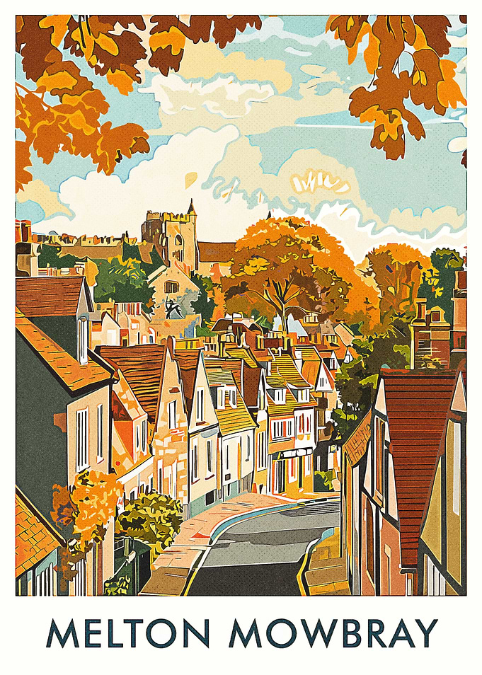 Melton Mowbray Town Illustration