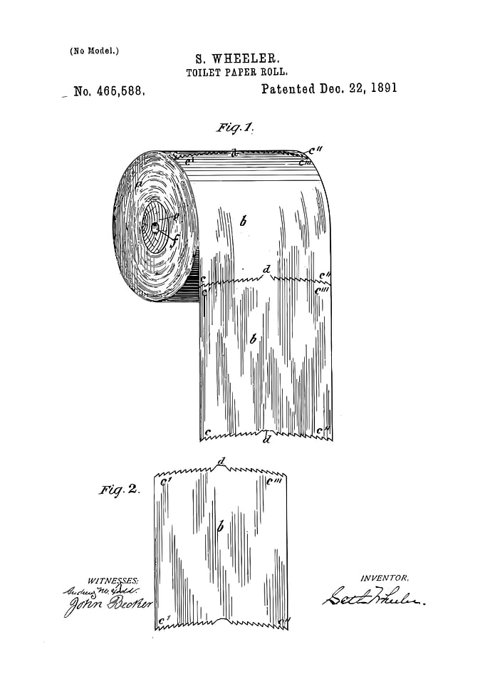 Toilet Paper Roll Patent