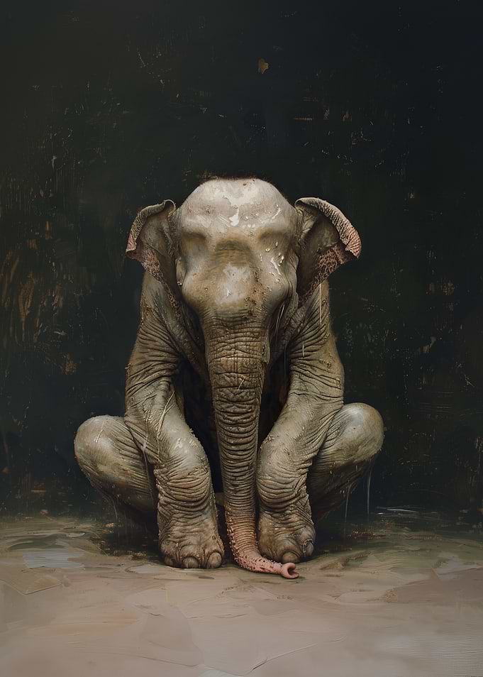 Elephant Calf Portrait