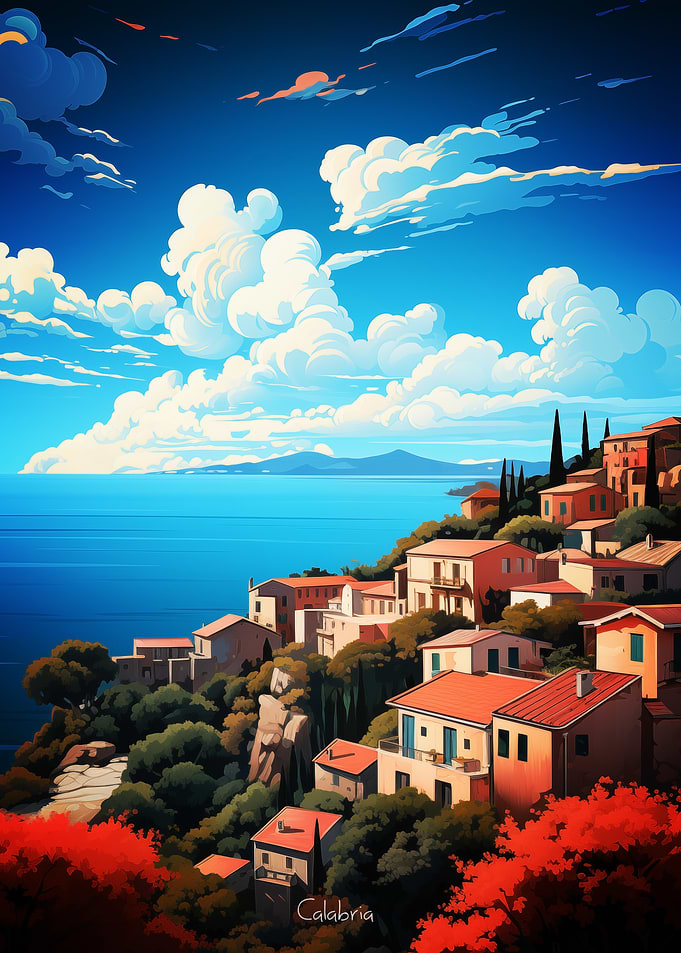 Calabria Oil Painting