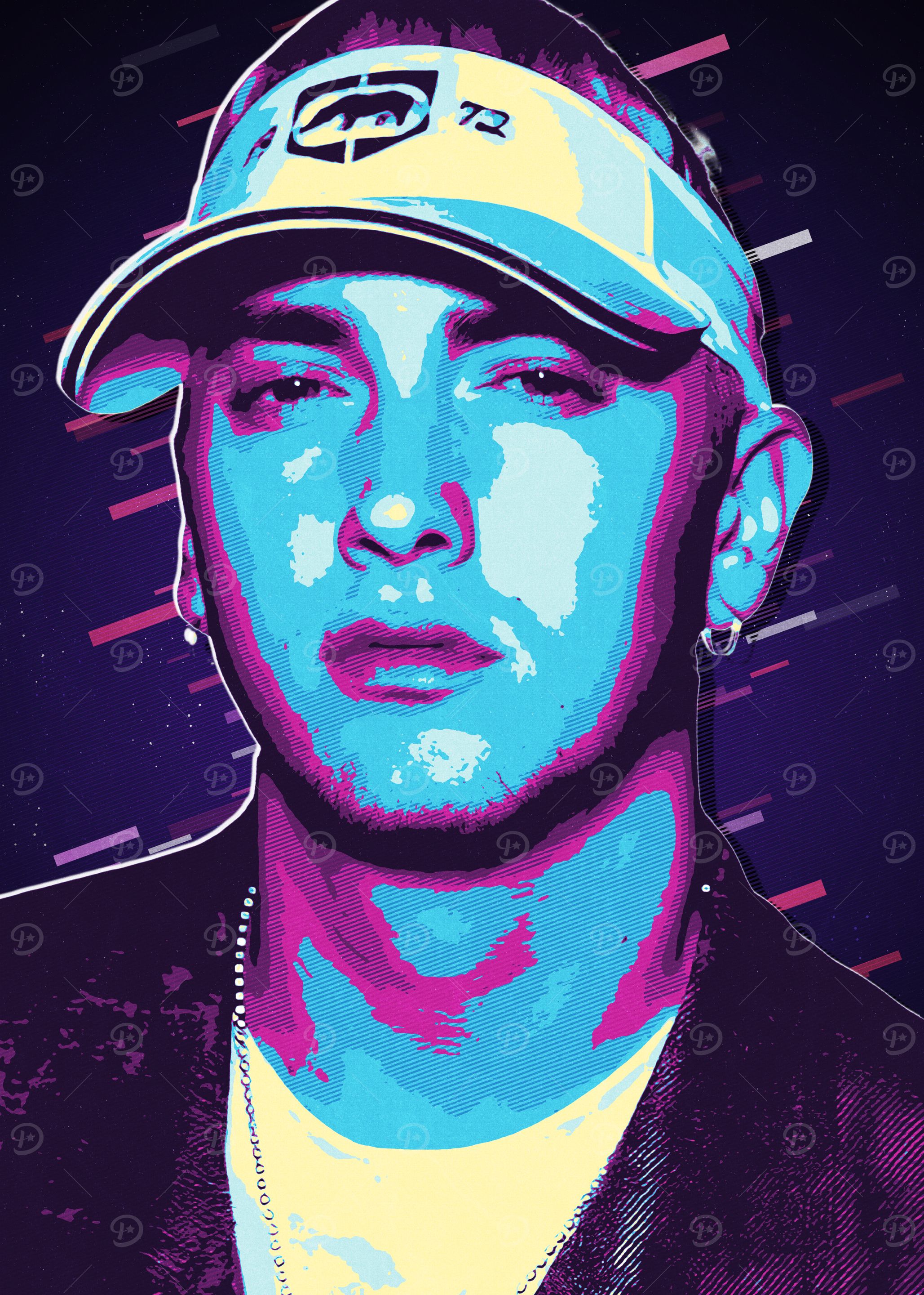 Eminem 80s Retro Art