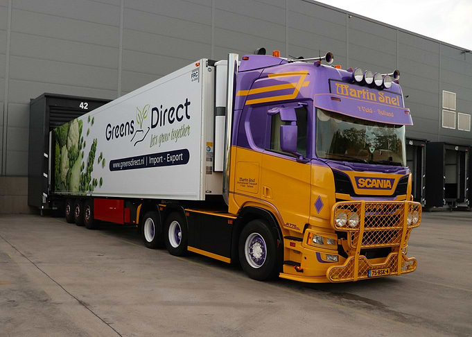 scania R770 unloading