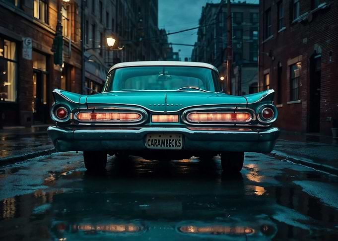Vintage Car in City