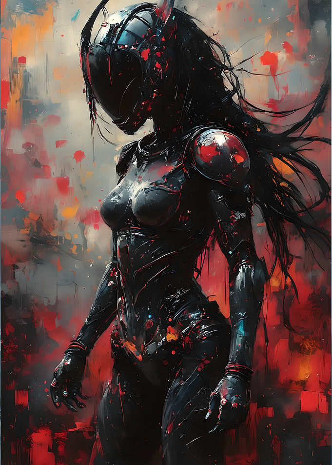 Cyberpunk Female Warrior