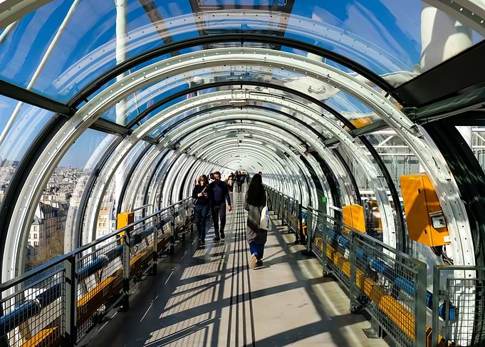 Futuristic Tunnel at Pompidou