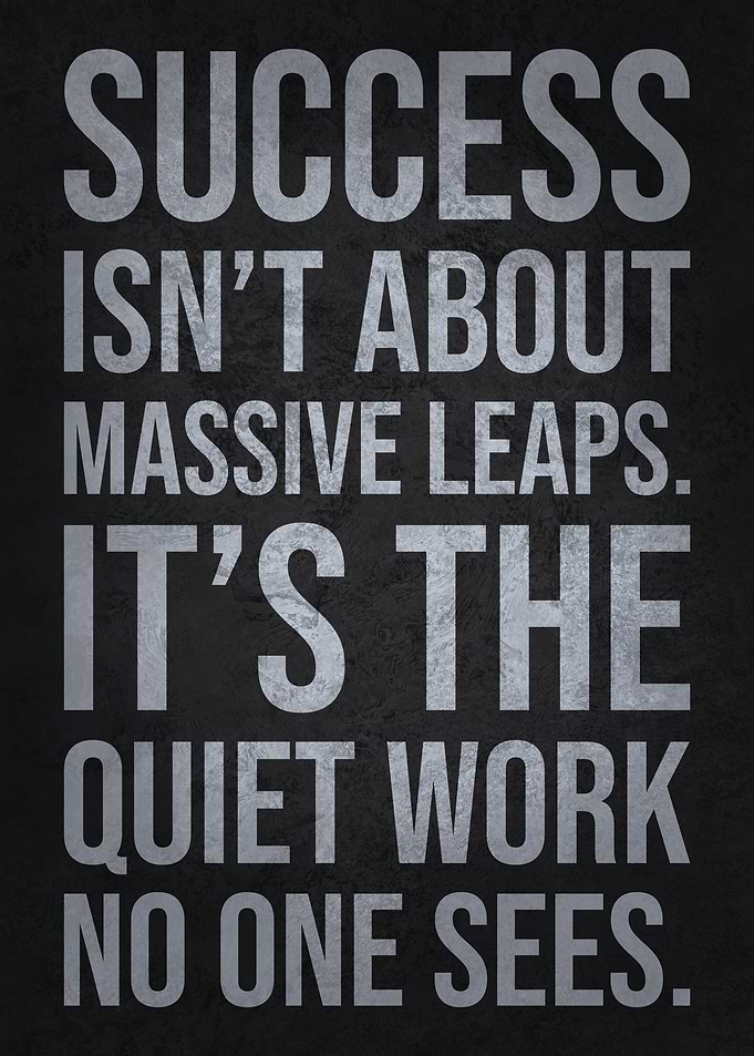 Success About Is Quiet Work - Gym, Hustle, Grind