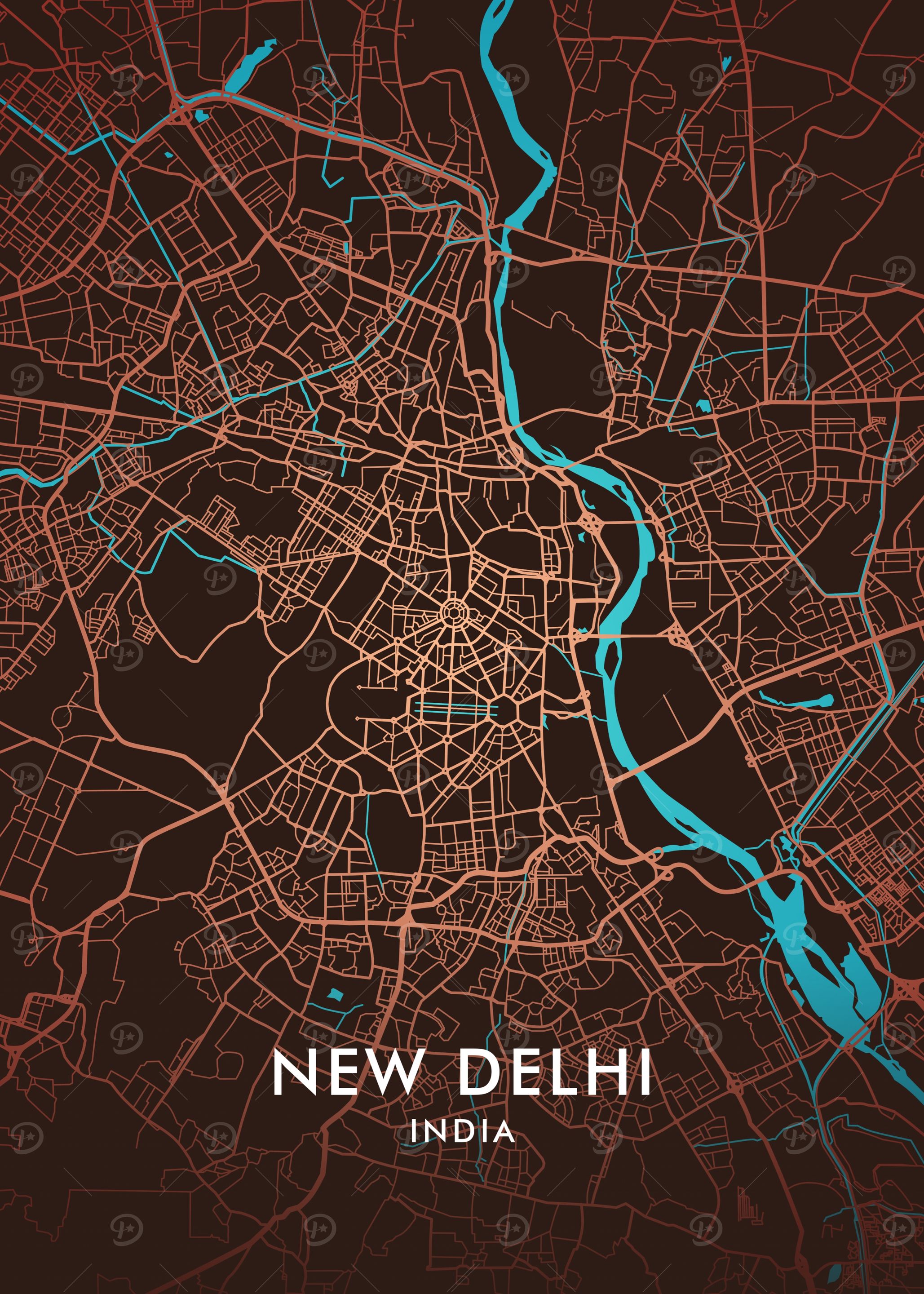 New Delhi City Map