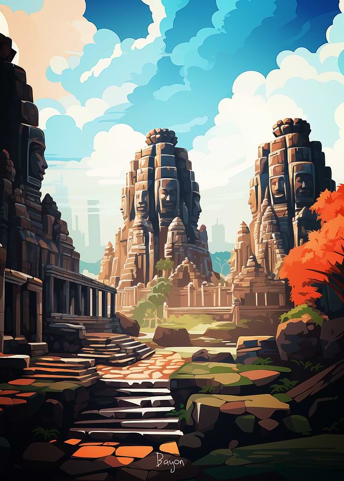 Bayon Oil Painting