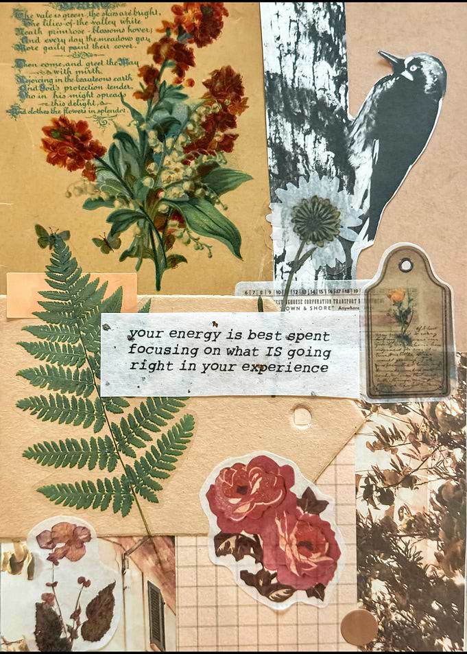 Vintage Collage with Floral Motifs For Scrapbook Lovers
