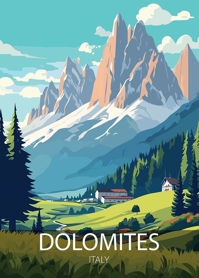 Dolomites Mountain Landscape