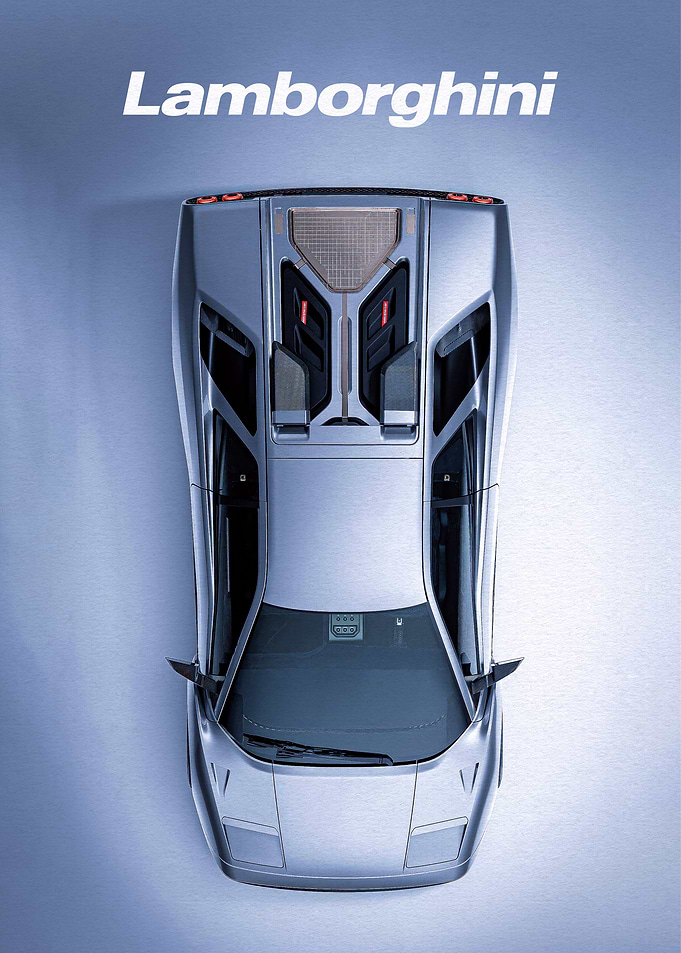 Lamborghini Diablo Top View
