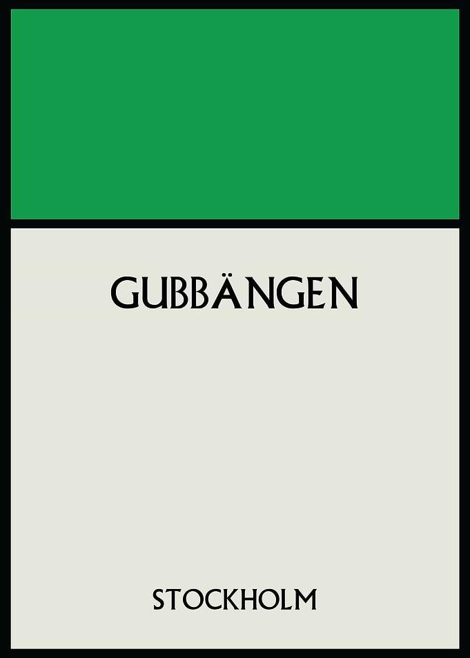 Gubbängen Stockholm Poster