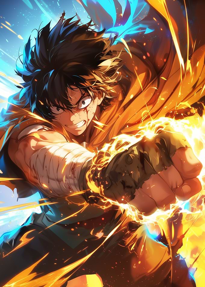 Anime Character Punching