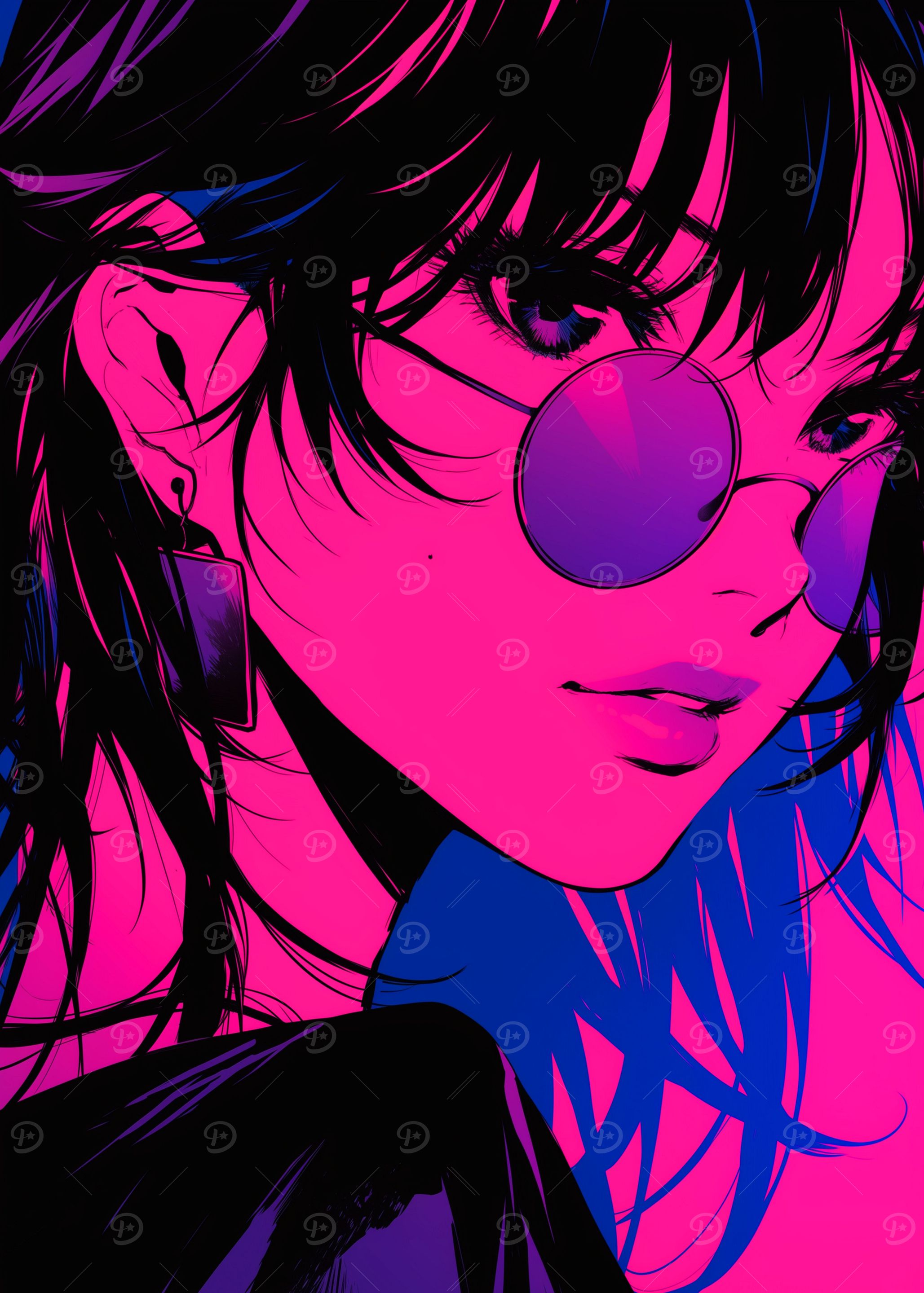 Anime Girl with Sunglasses